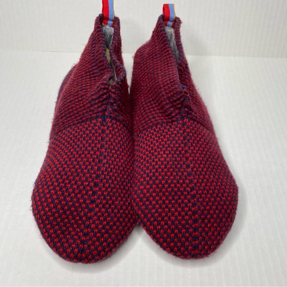 Bombas Gripper Slipper Socks Mens Large Burgundy Half Sock Slipper House Shoe - Picture 1 of 6